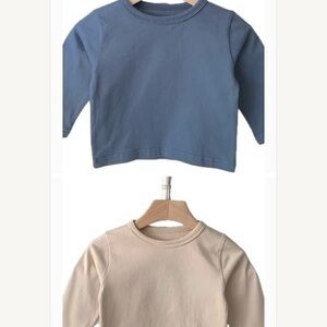 Lot of 2: New cotton long sleeved kid’s top toddler 12-24 months